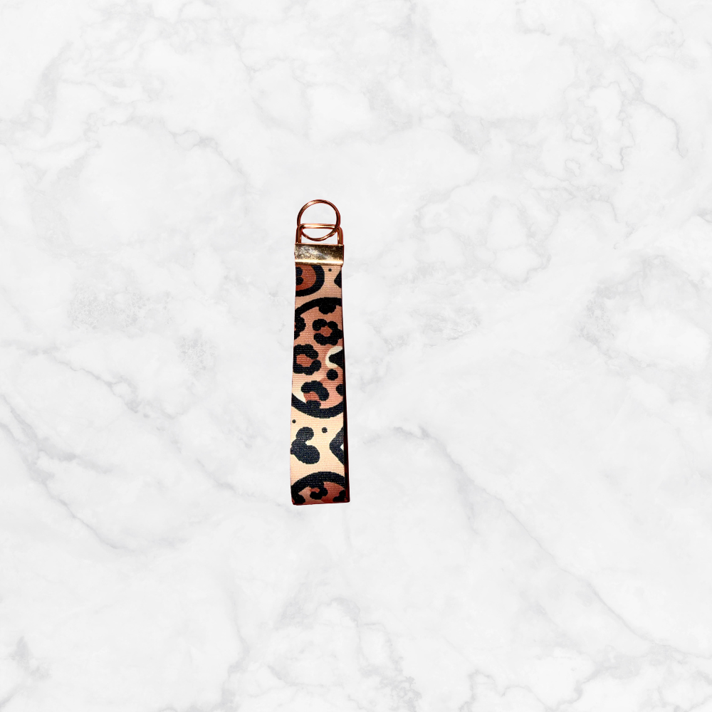 Leopard Love Wristlet Keychain