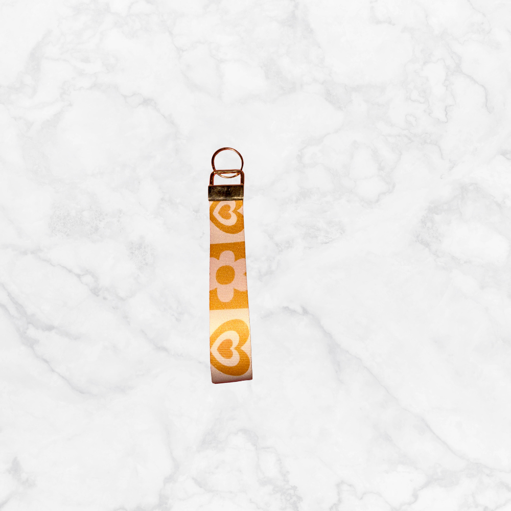 Groovy Valentine Wristlet Keychain