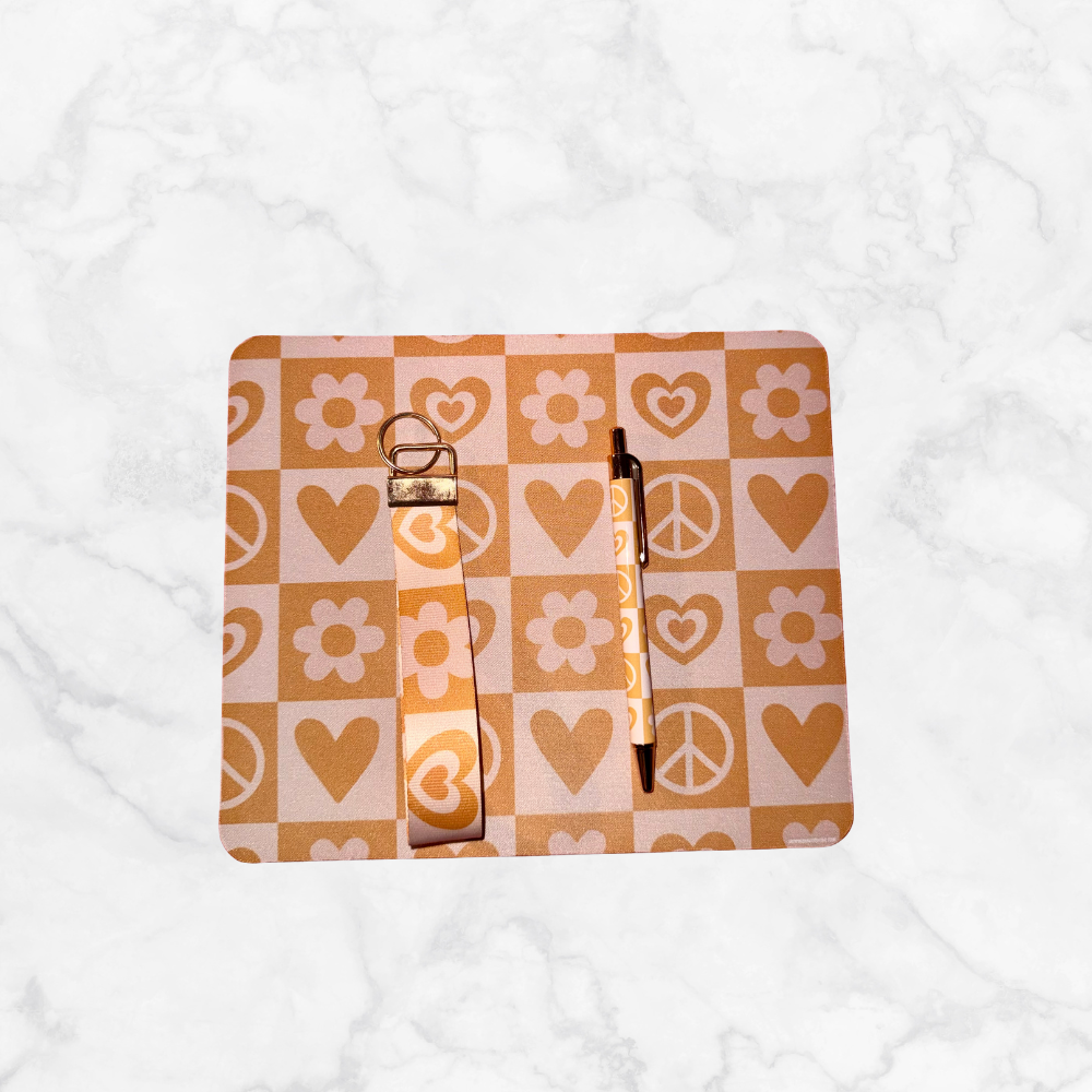 Groovy Valentine Wristlet Keychain