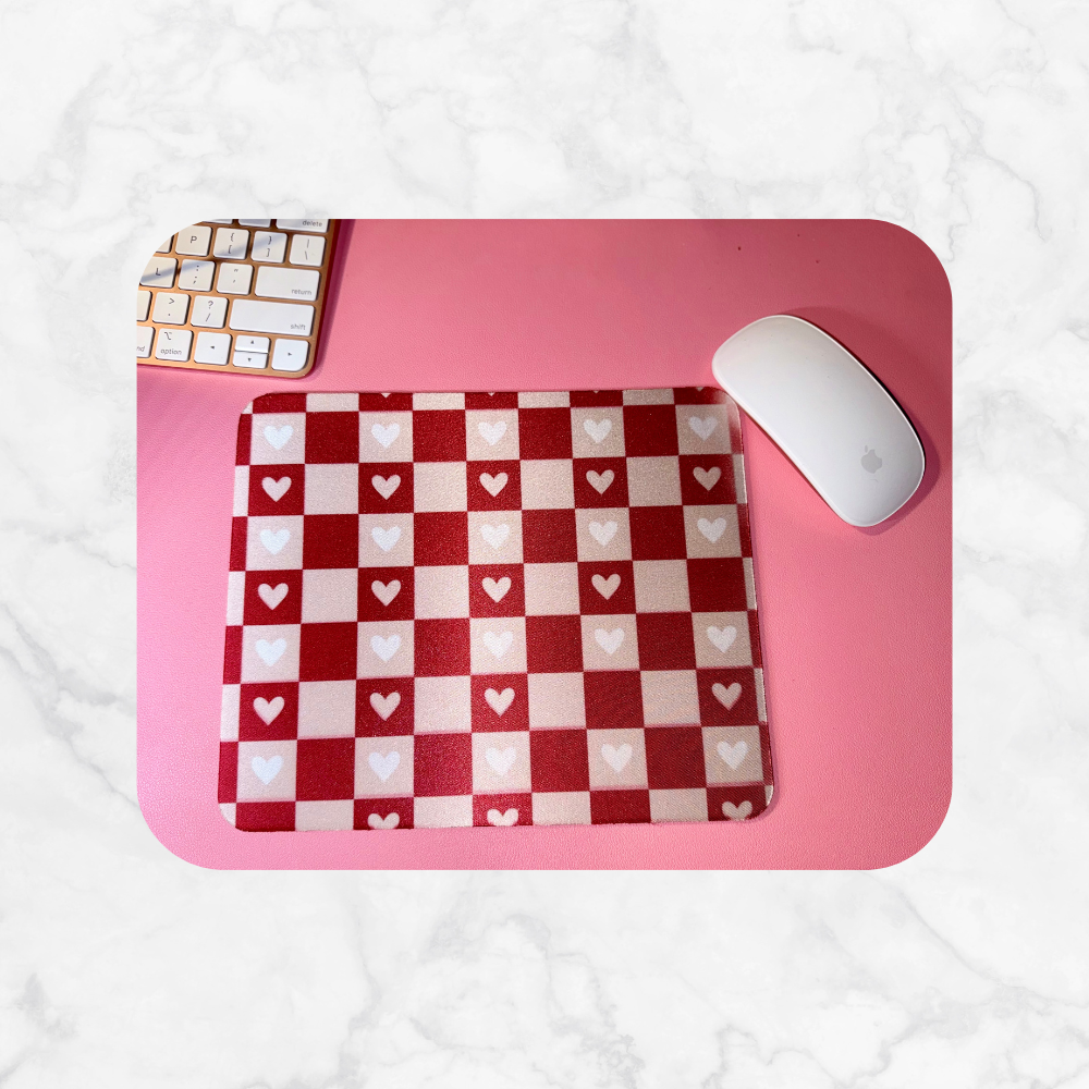 Checkered Love MousePad