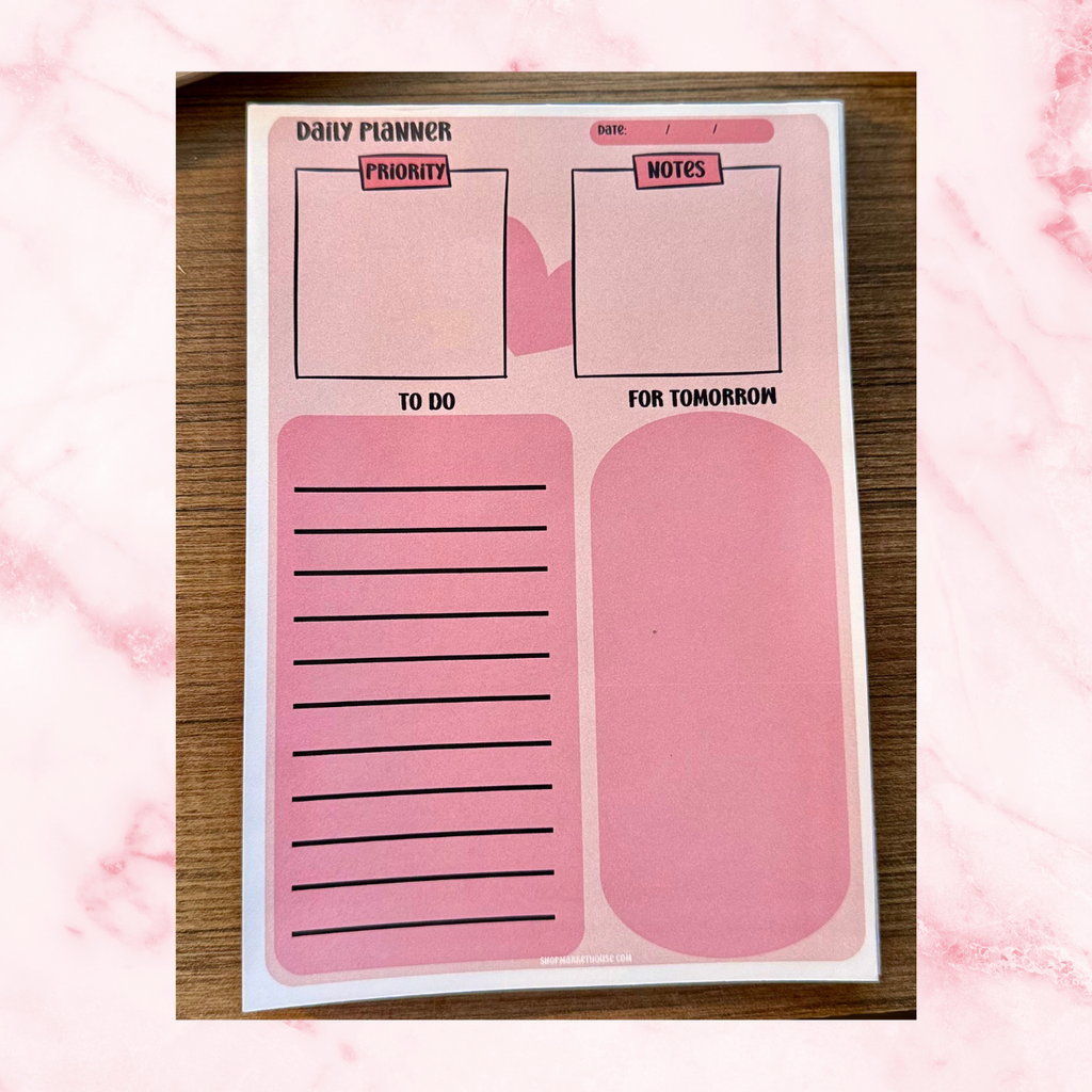 Daily Planner Notepad