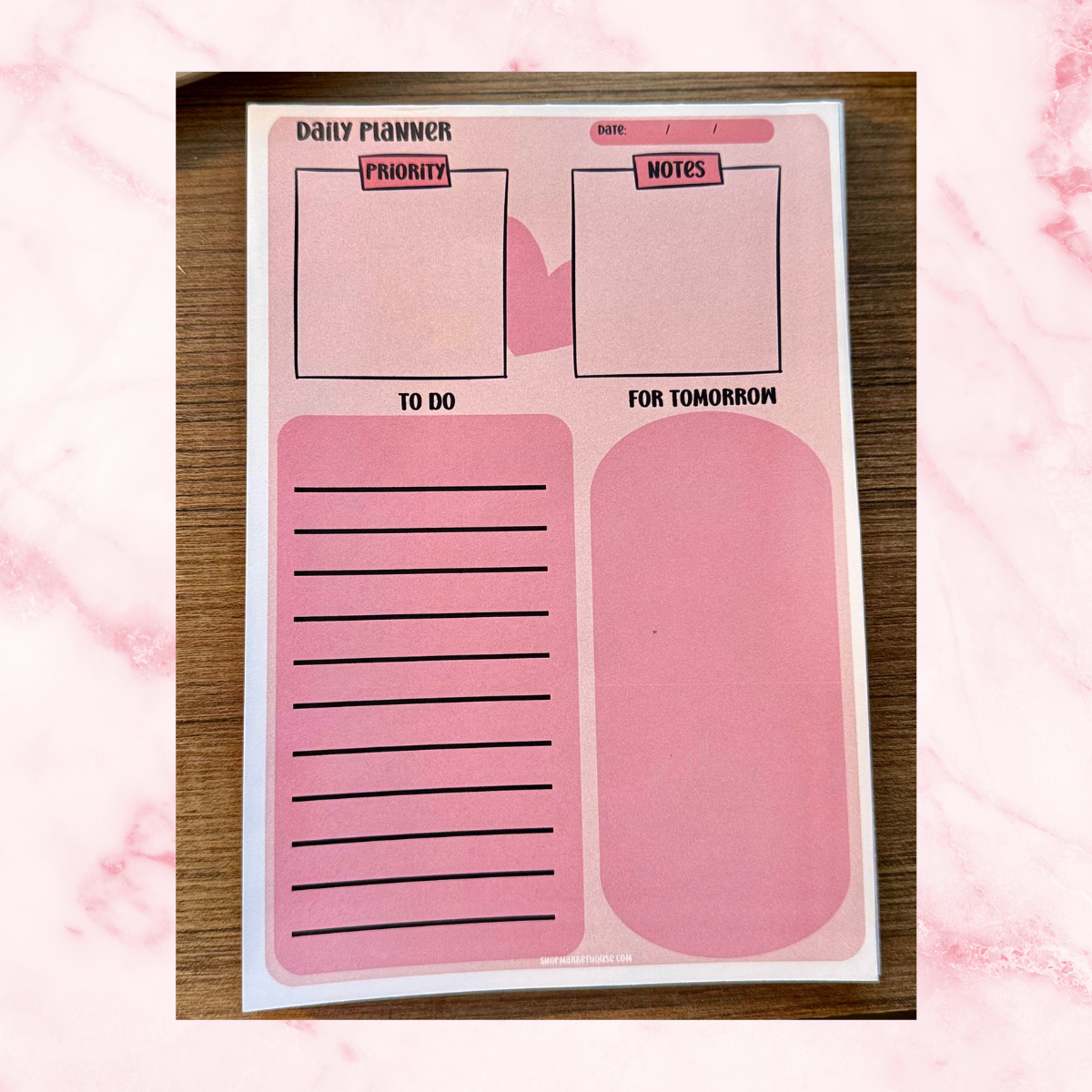 Daily Planner Notepad